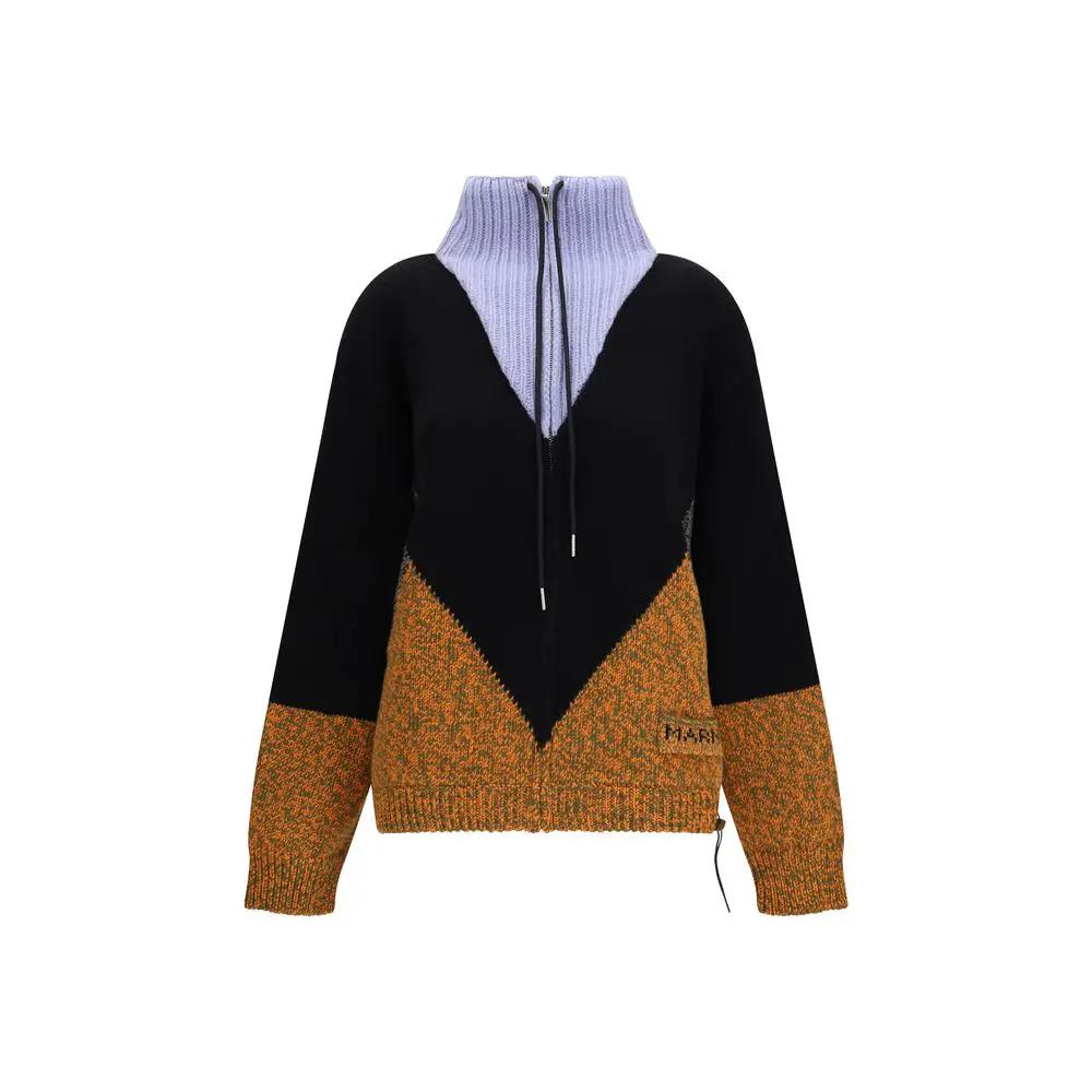 Veste longue Marni en laine multicolore à motif bélier