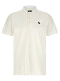 Fendi White Cotton Polo Shirt
