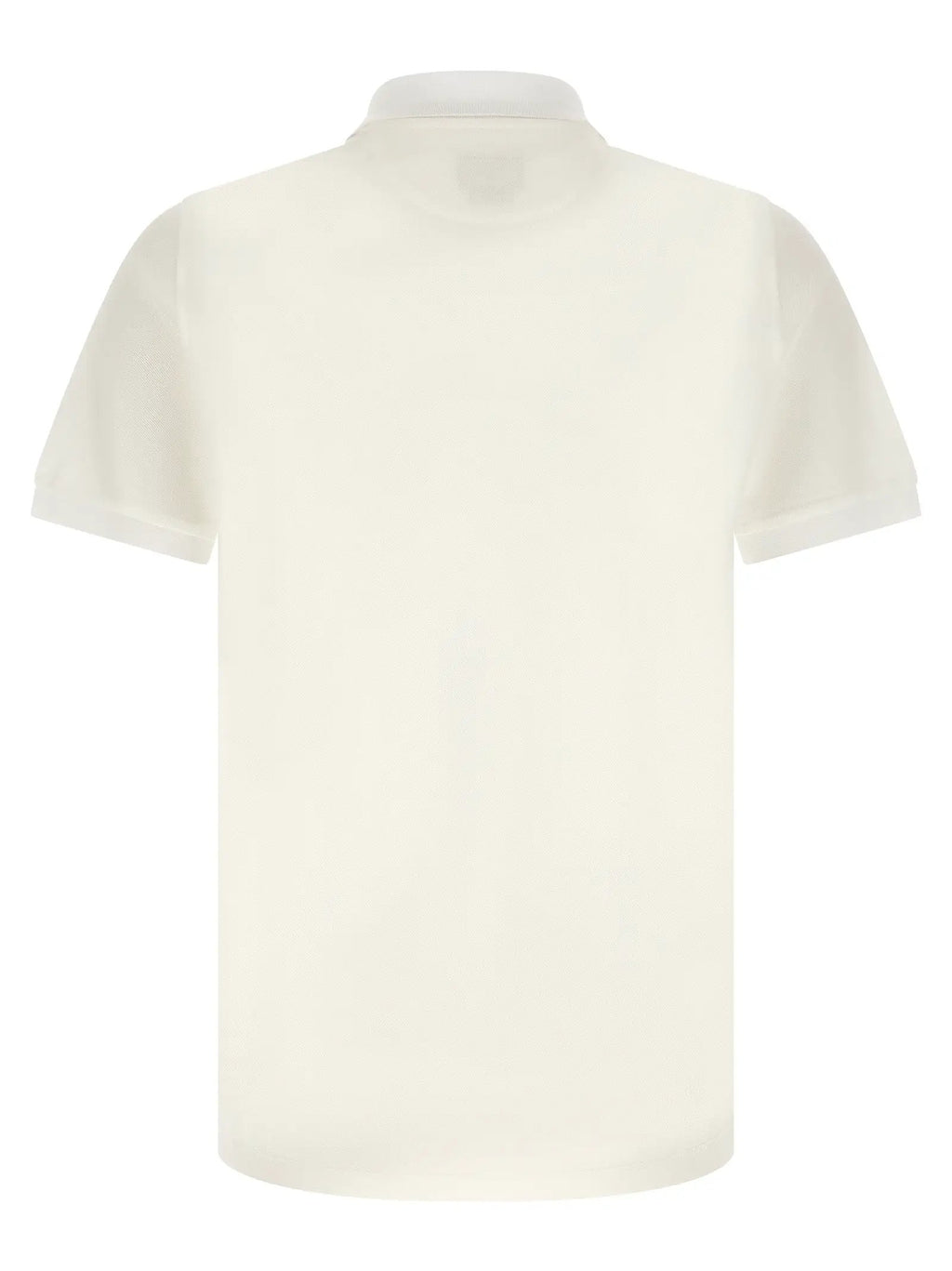 Fendi White Cotton Polo Shirt
