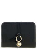Porte-cartes Chloé en cuir de veau noir