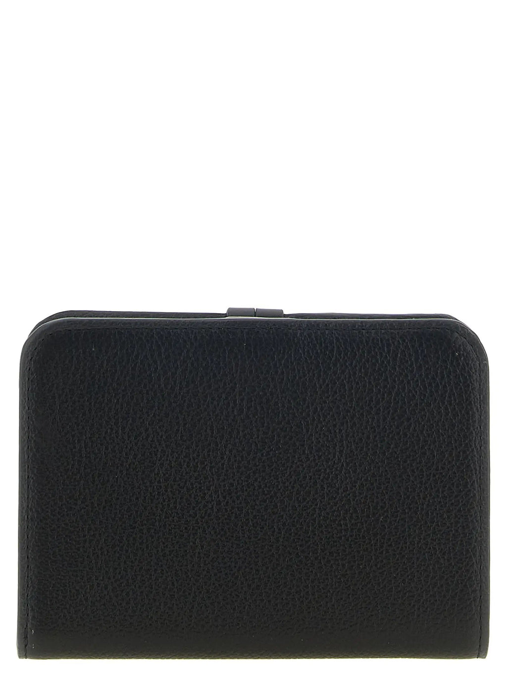 Porte-cartes Chloé en cuir de veau noir