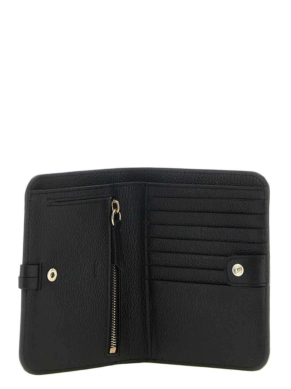 Porte-cartes Chloé en cuir de veau noir