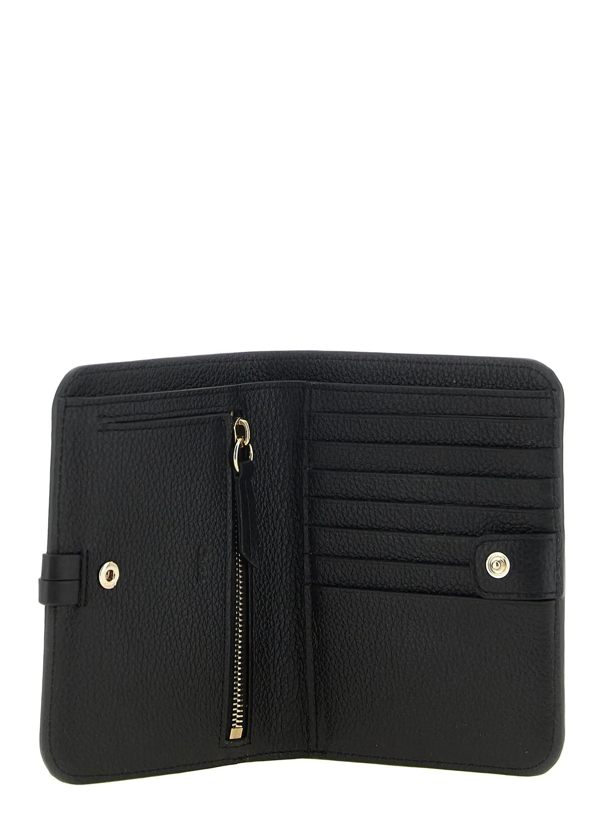Porte-cartes Chloé en cuir de veau noir
