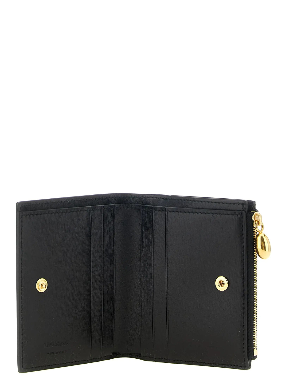 Porte-cartes Jil Sander en cuir de veau noir