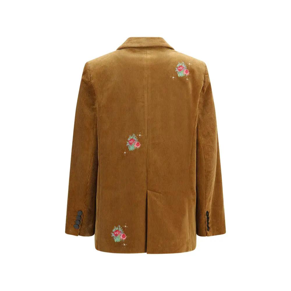 Forte_Forte Brown Cotton Full-Length Jacket