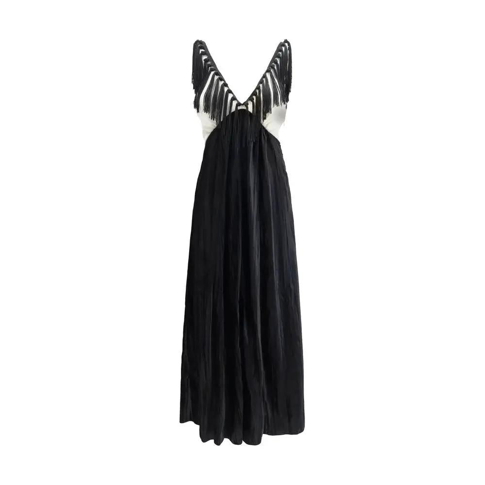 Robe décontractée Forte_Forte en viscose noire