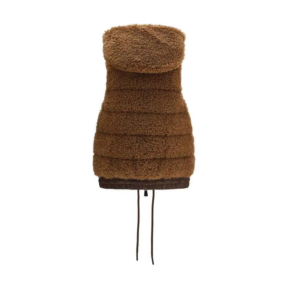 Veste sans manches Moncler Grenoble en polyamide marron
