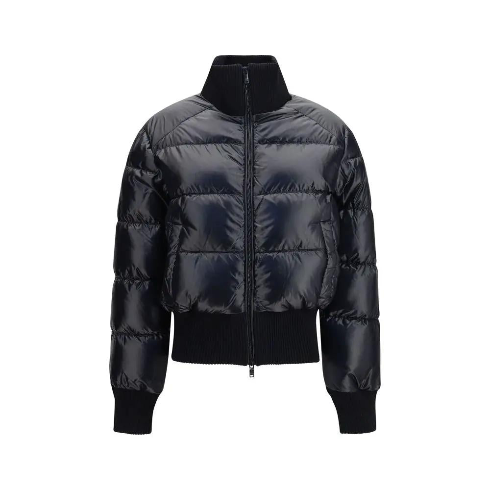 Moose Knuckles Black Nylon Full-Length Jacket