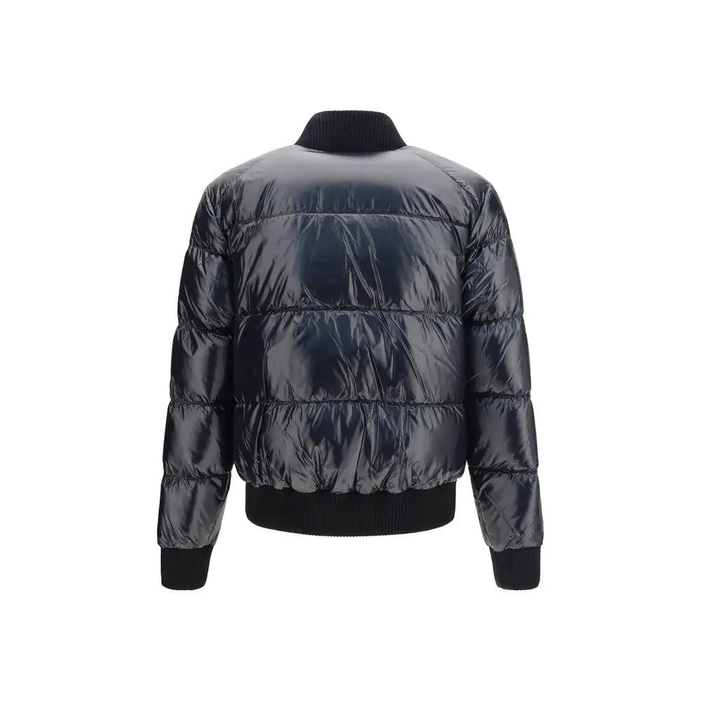Moose Knuckles Black Nylon Bomber