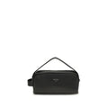 Prada Prada Black Calf Leather Bos Taurus Shoulder Bag
