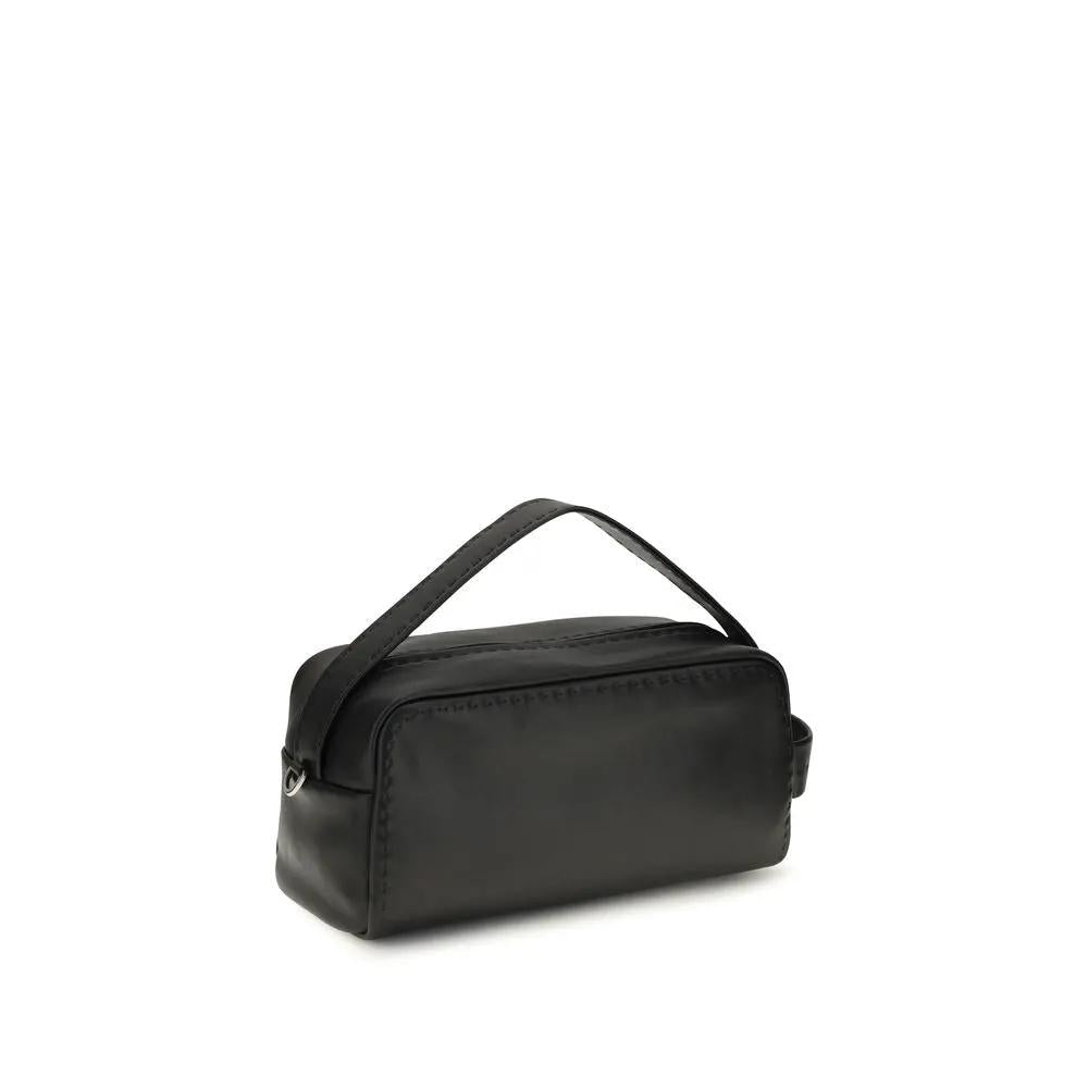 Prada Prada Black Calf Leather Bos Taurus Shoulder Bag