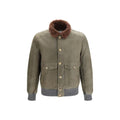 Bomber en Cachemire Bicolore Brunello Cucinelli