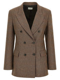 P.A.R.O.S.H. Brown Viscose Blazer
