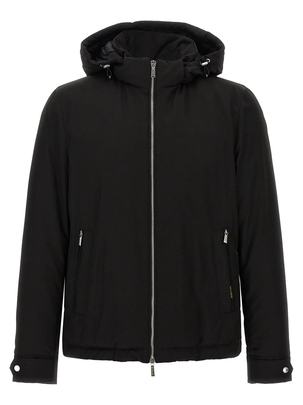 MooRER Black Wool Full-Length Jacket