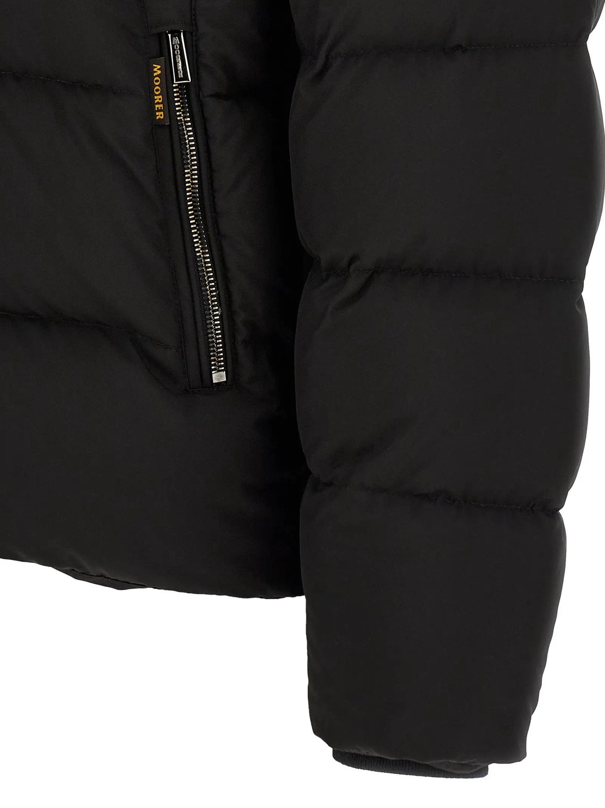 MooRER Black Wool Bomber