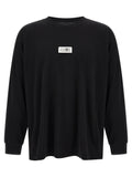 T-shirt en coton noir MM6 Maison Margiela