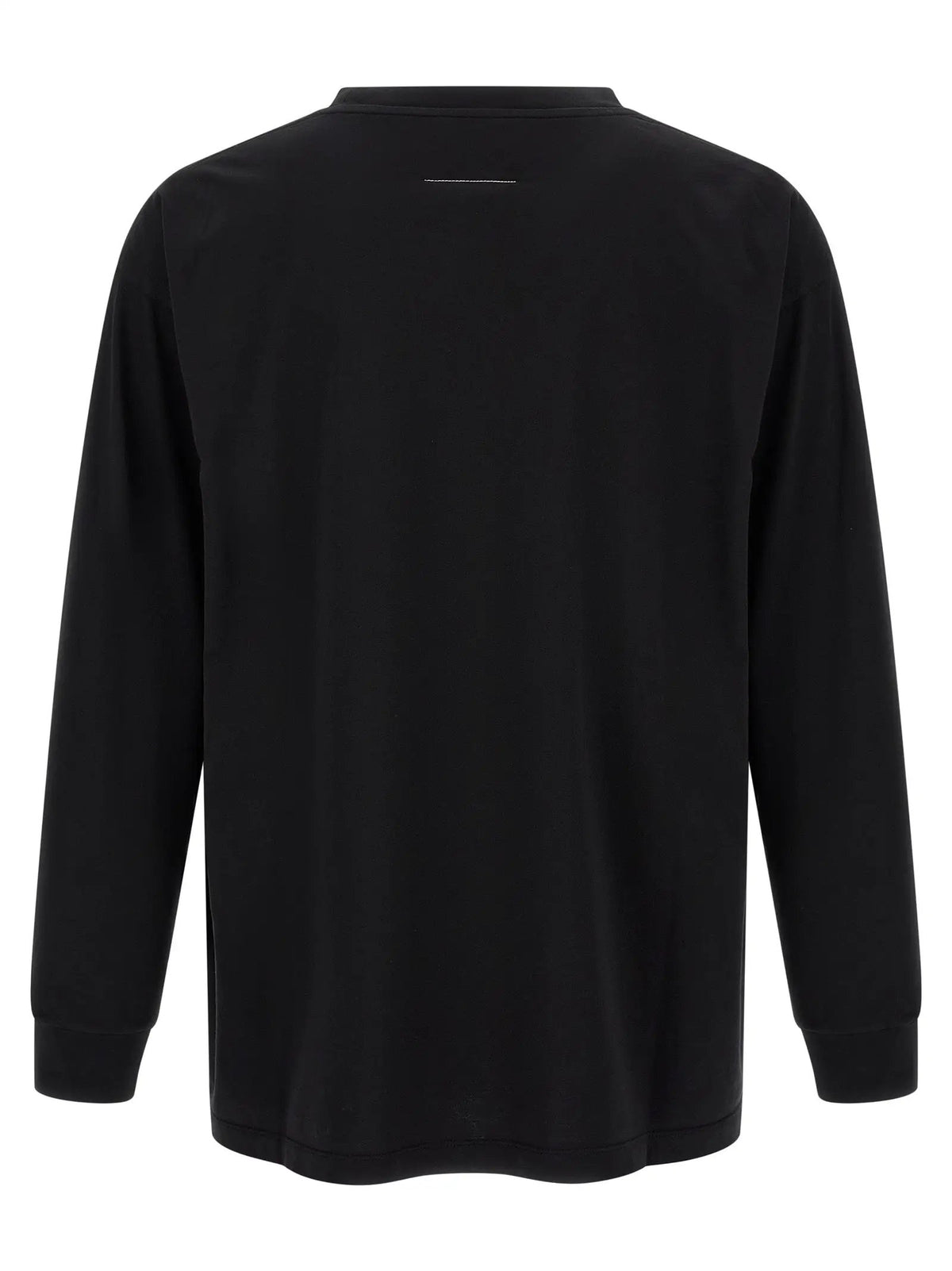 T-shirt en coton noir MM6 Maison Margiela