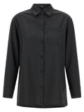 'S Max Mara Gray Wool Blouse