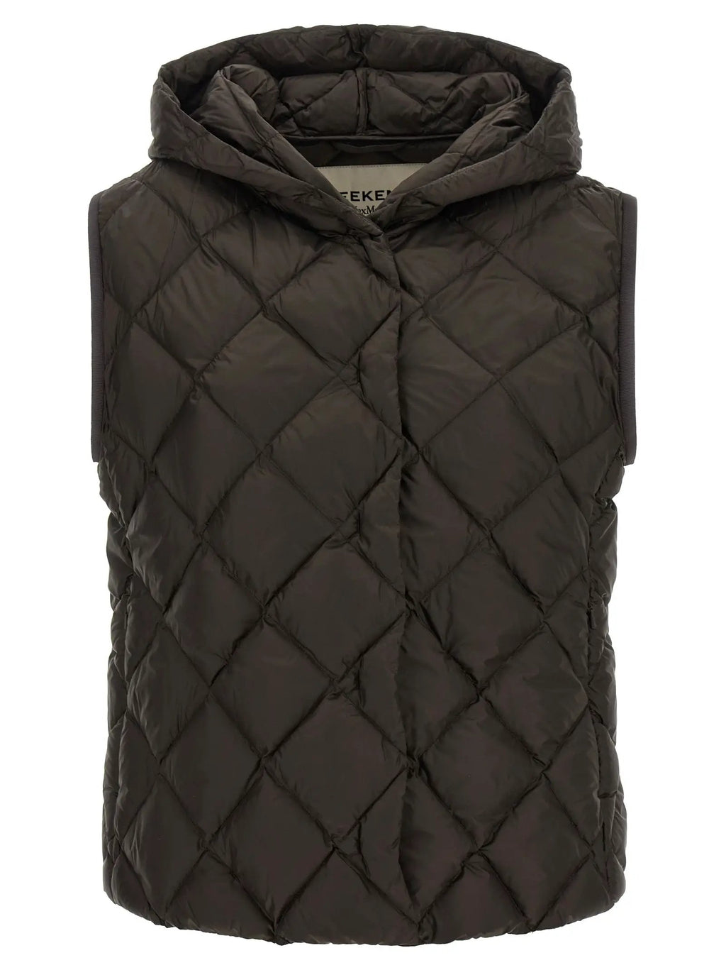 Max Mara Brown Polyester Sleeveless Jacket