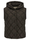 Max Mara Brown Polyester Sleeveless Jacket