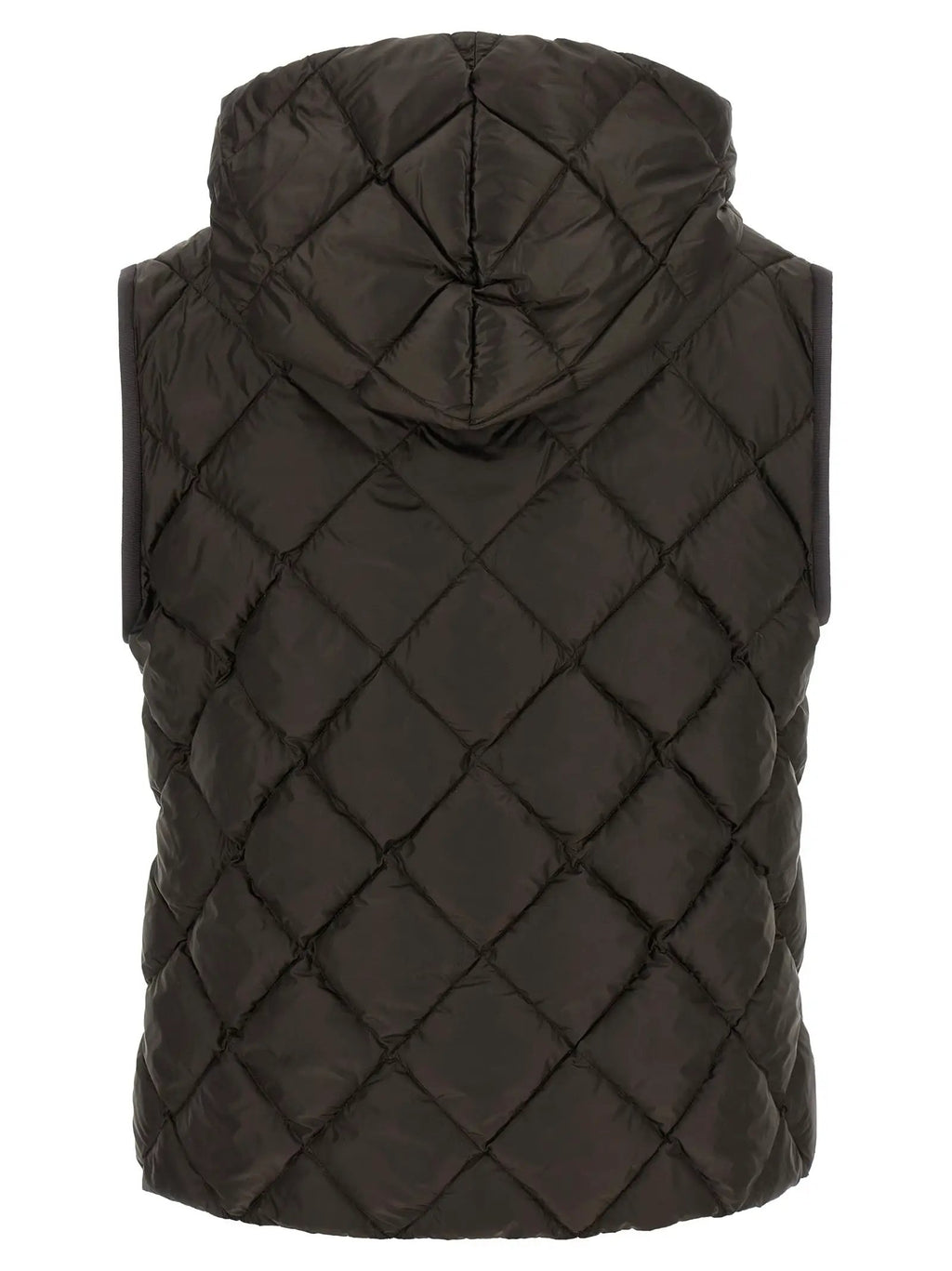 Max Mara Brown Polyester Sleeveless Jacket