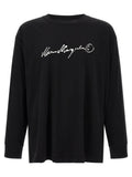 T-shirt à manches longues en coton noir MM6 Maison Margiela