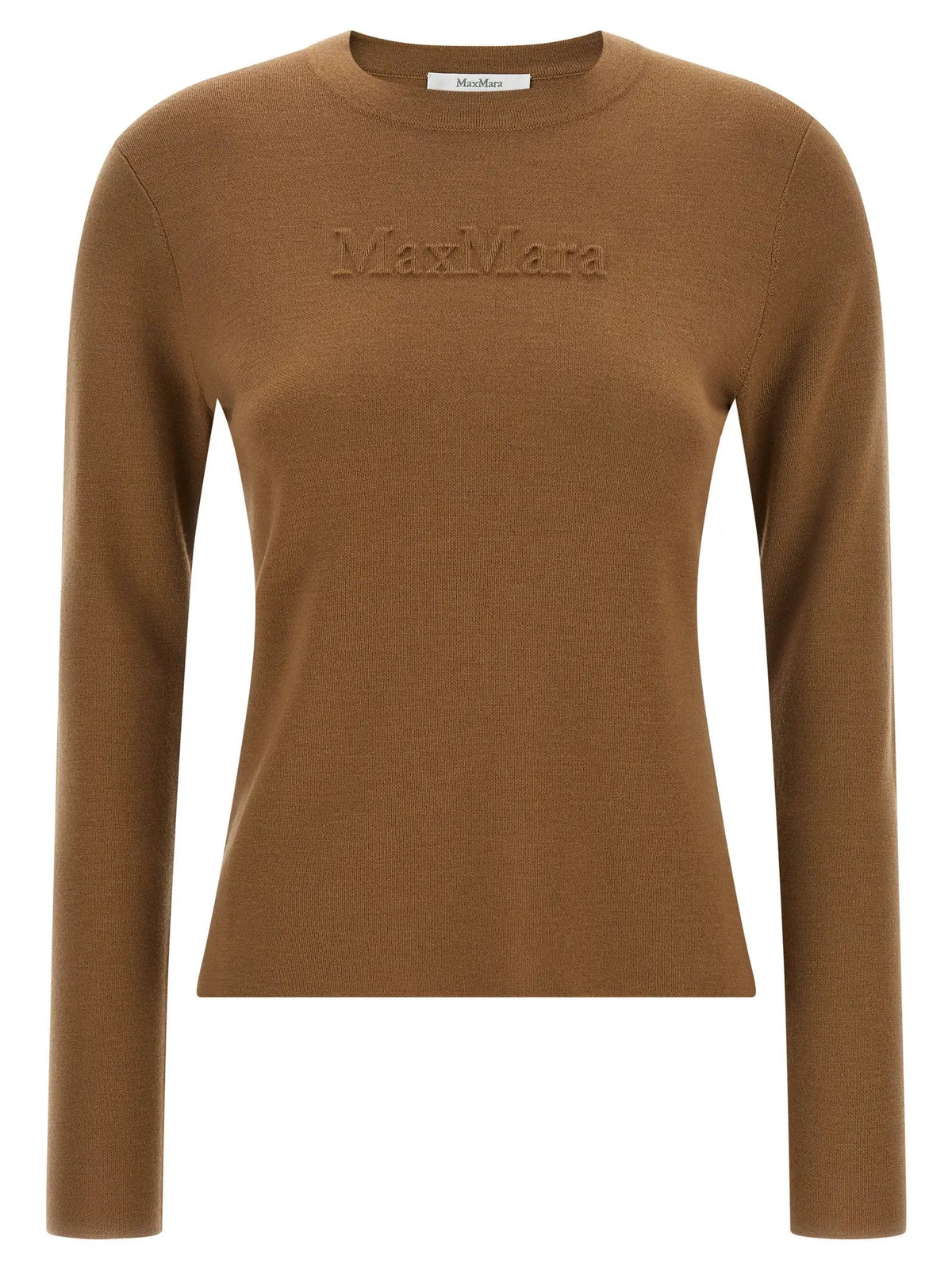 Max Mara Beige Virgin Wool Cardigan