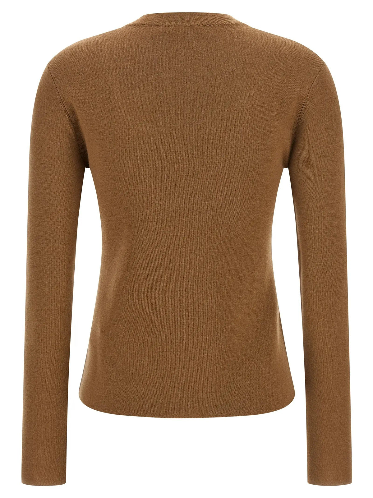 Max Mara Beige Virgin Wool Cardigan