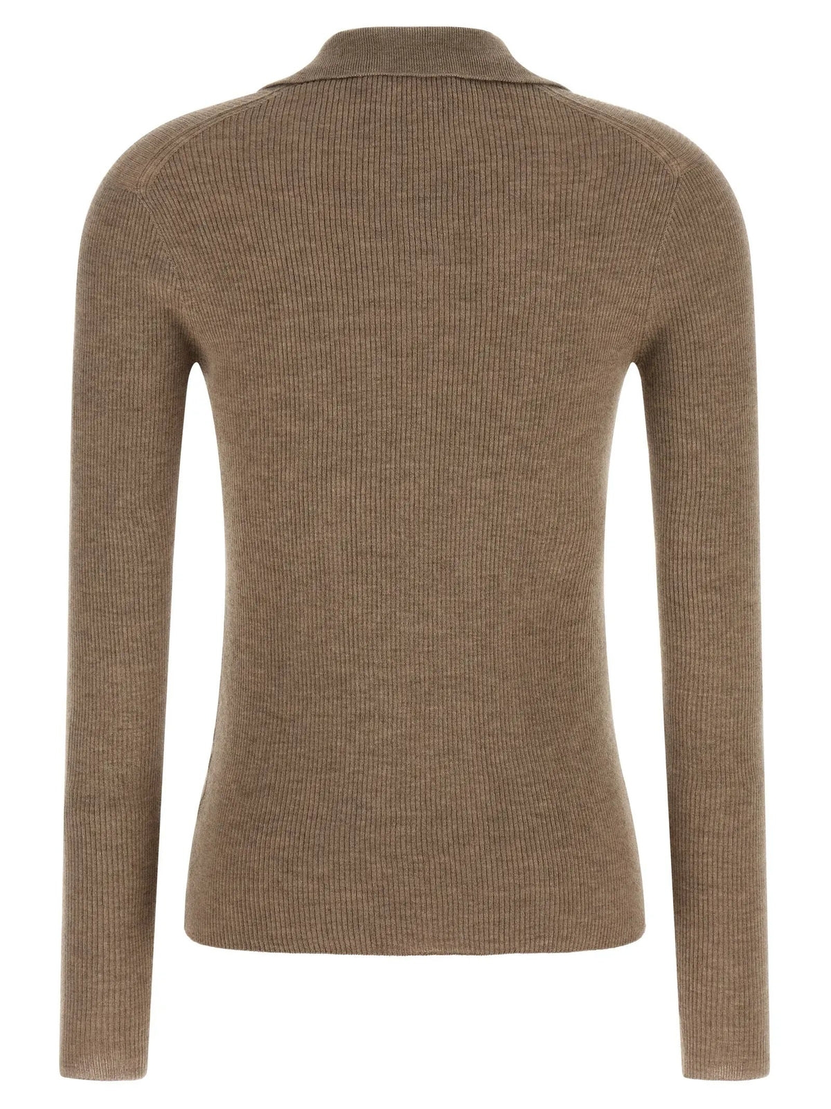 Max Mara Beige Cashmere Polo Shirt