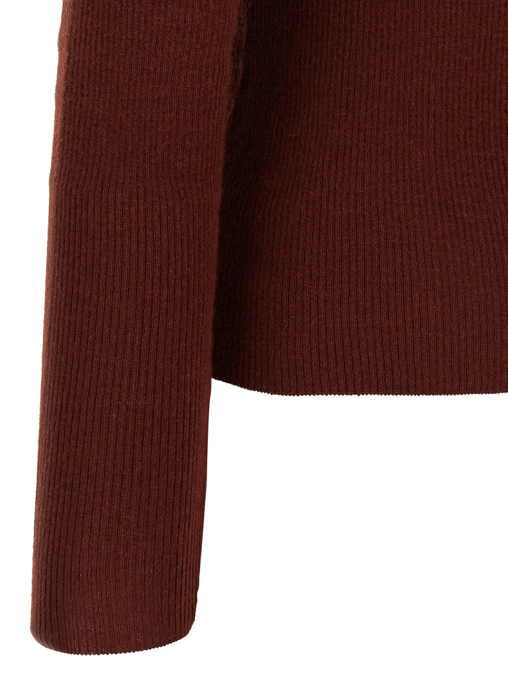 Max Mara Bordeaux Cashmere Polo Shirt