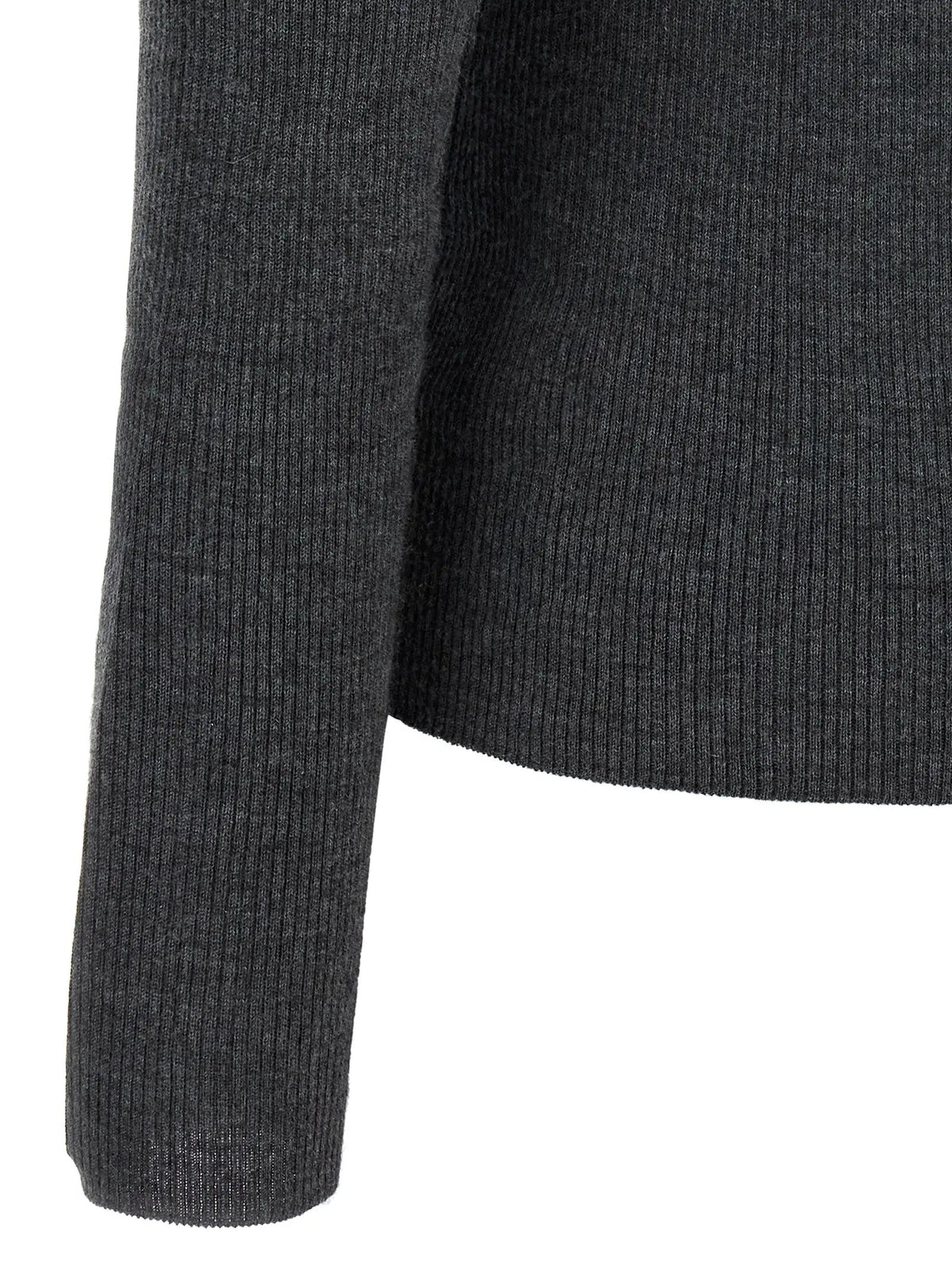 Max Mara Gray Cashmere Polo Shirt