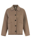 'S Max Mara Beige Wool Full-Length Jacket