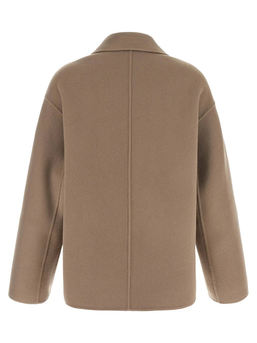 Veste longue en laine beige 'S Max Mara