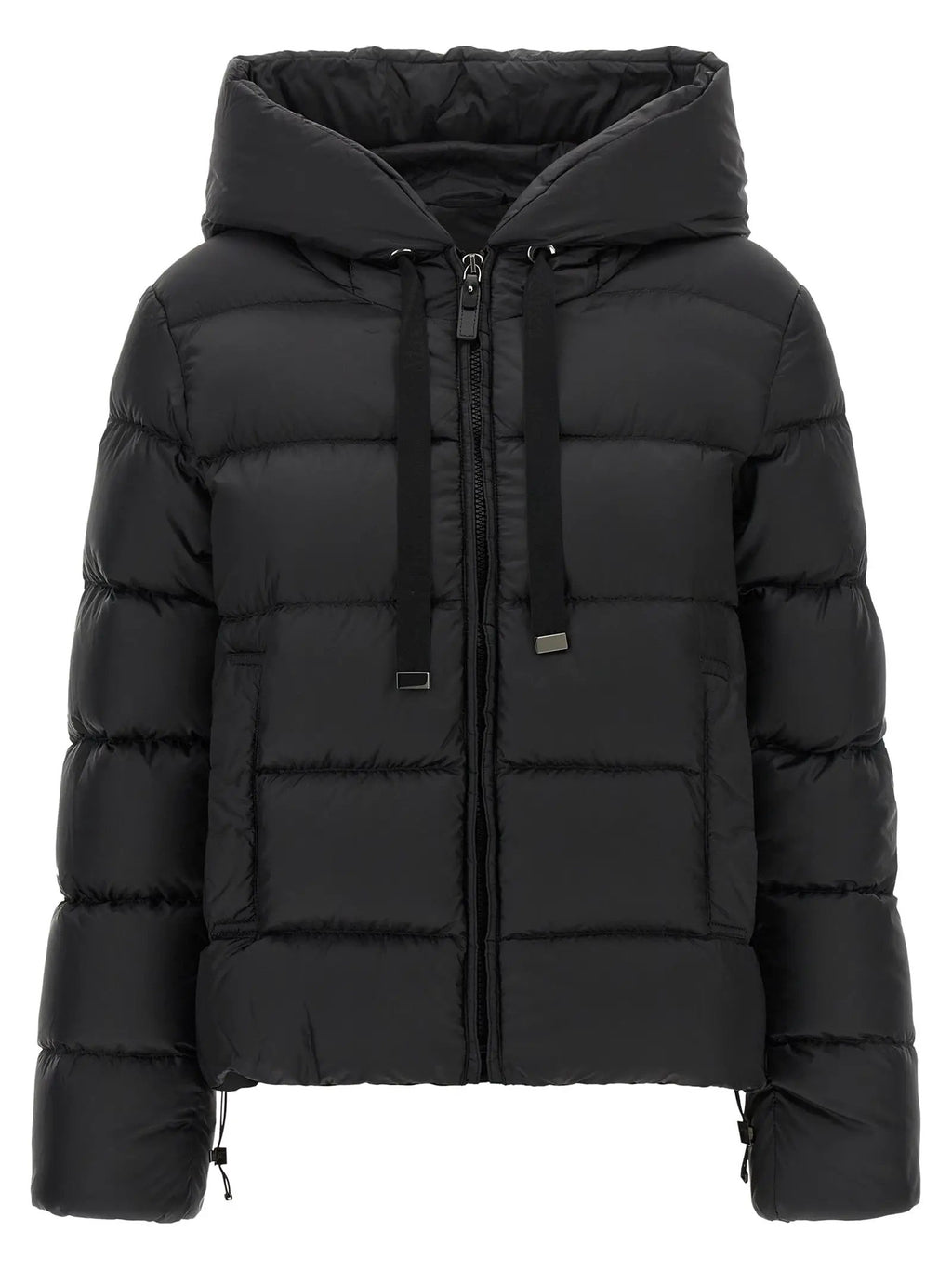 Max Mara Max Mara Black Polyester Full-Length Jacket