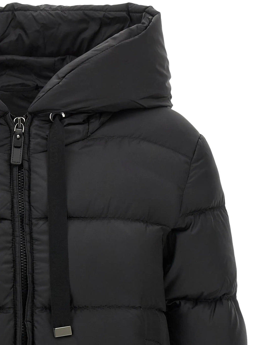 Max Mara Max Mara Black Polyester Full-Length Jacket