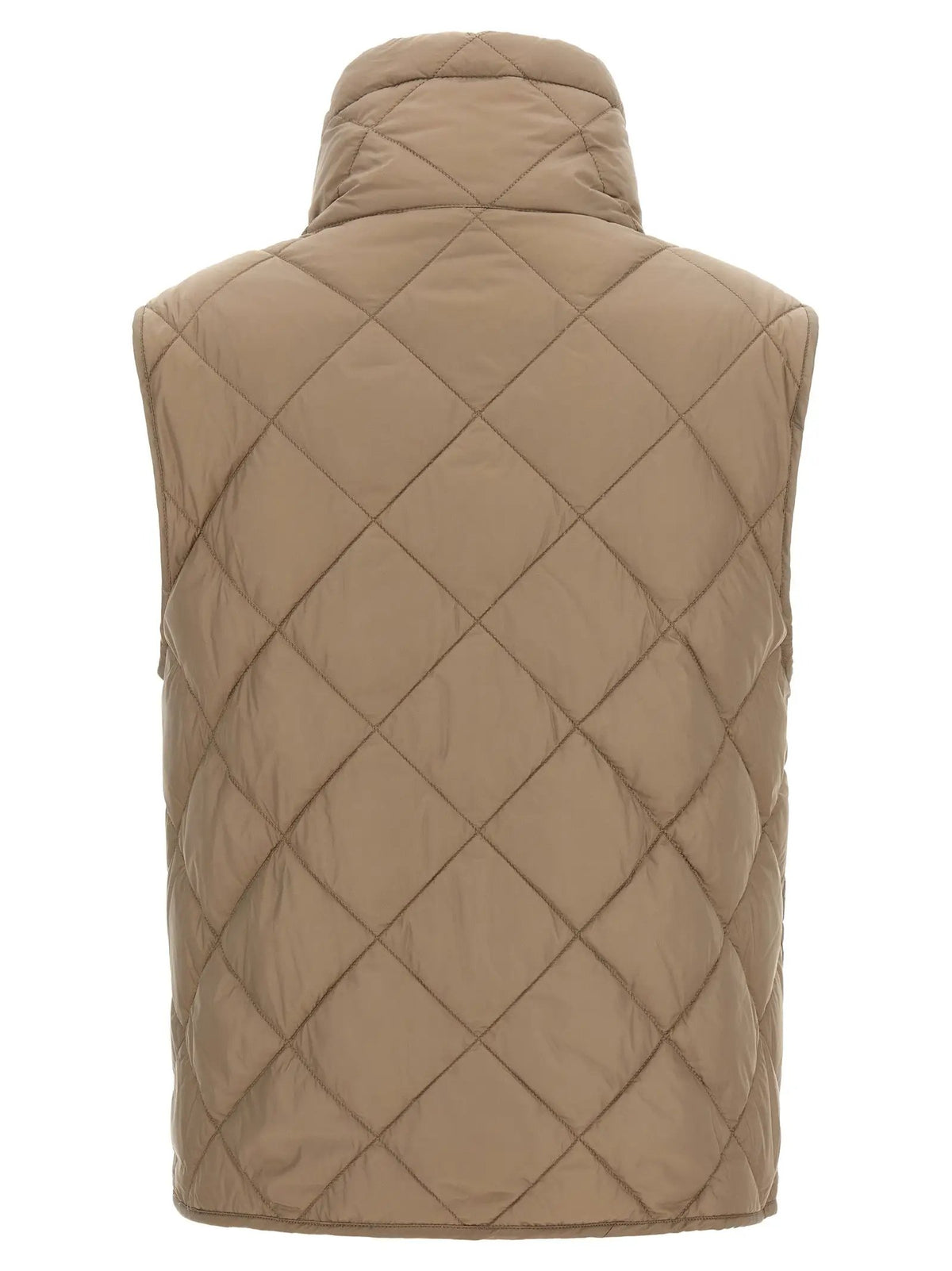 Max Mara Beige Polyamide Sleeveless Jacket