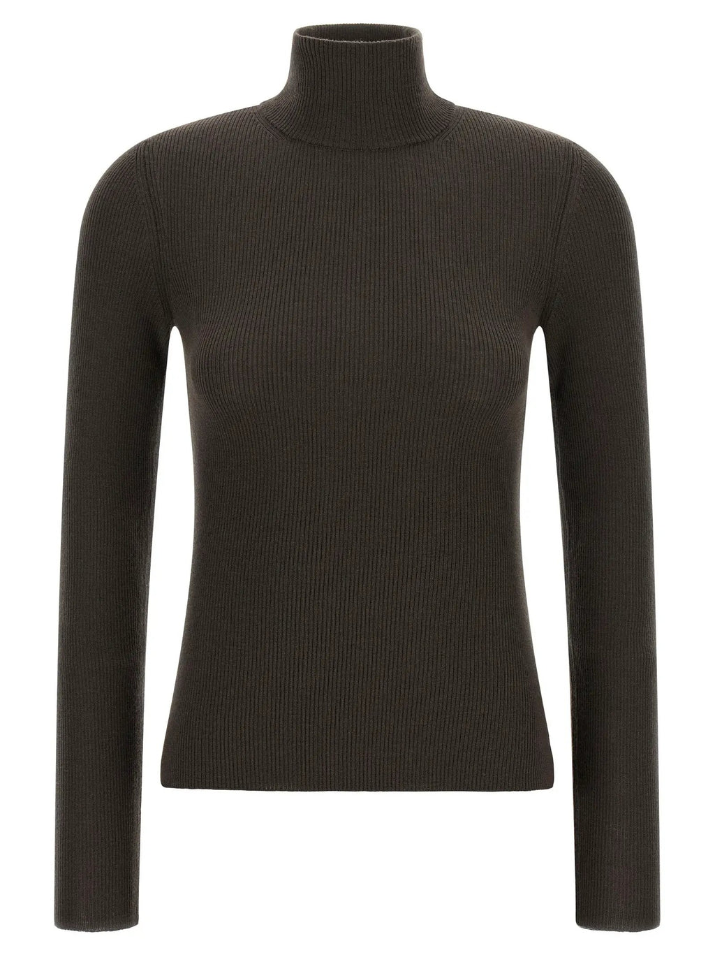 Gilet Max Mara en laine vierge marron