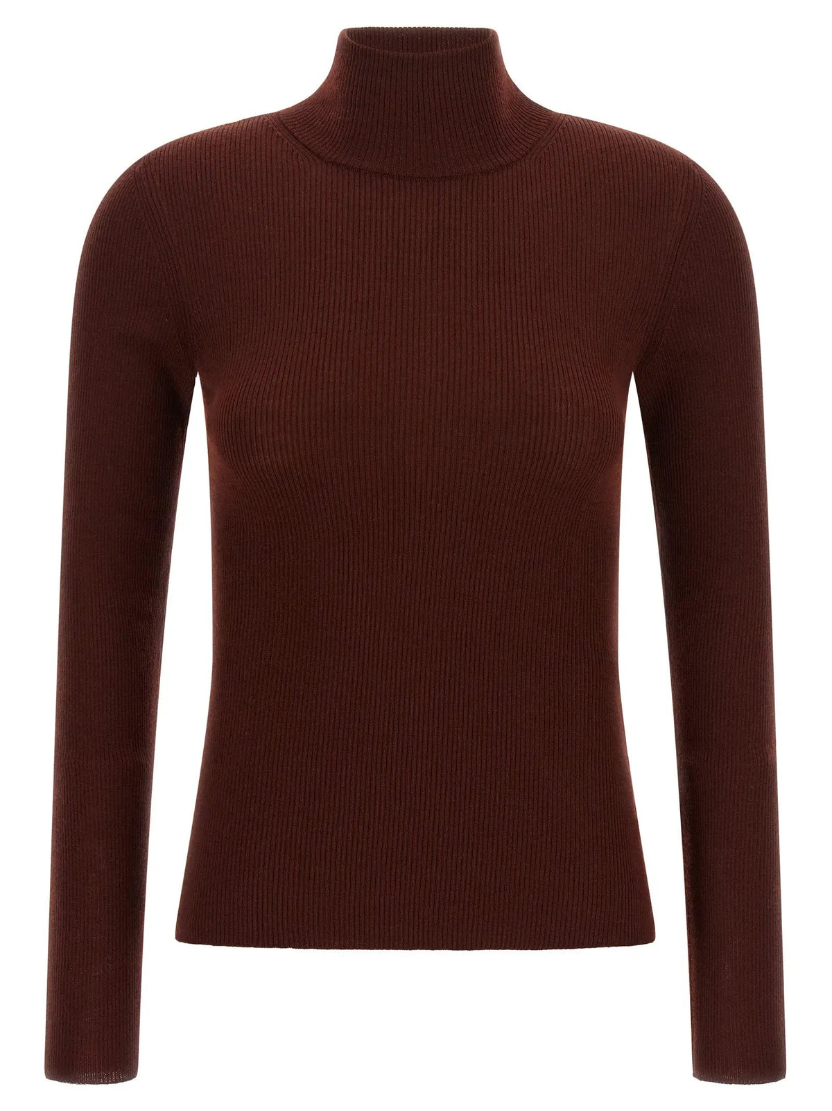 Max Mara Bordeaux Virgin Wool Cardigan