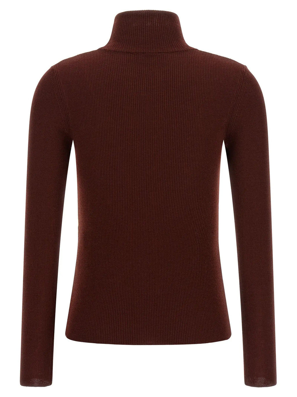 Max Mara Bordeaux Virgin Wool Cardigan