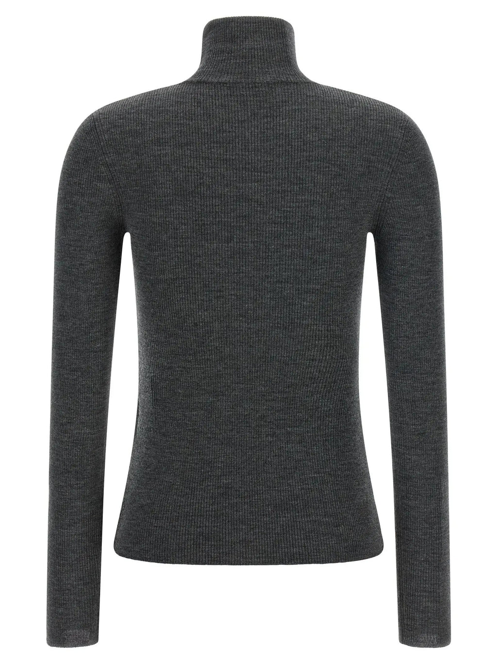 Max Mara Gray Virgin Wool Cardigan
