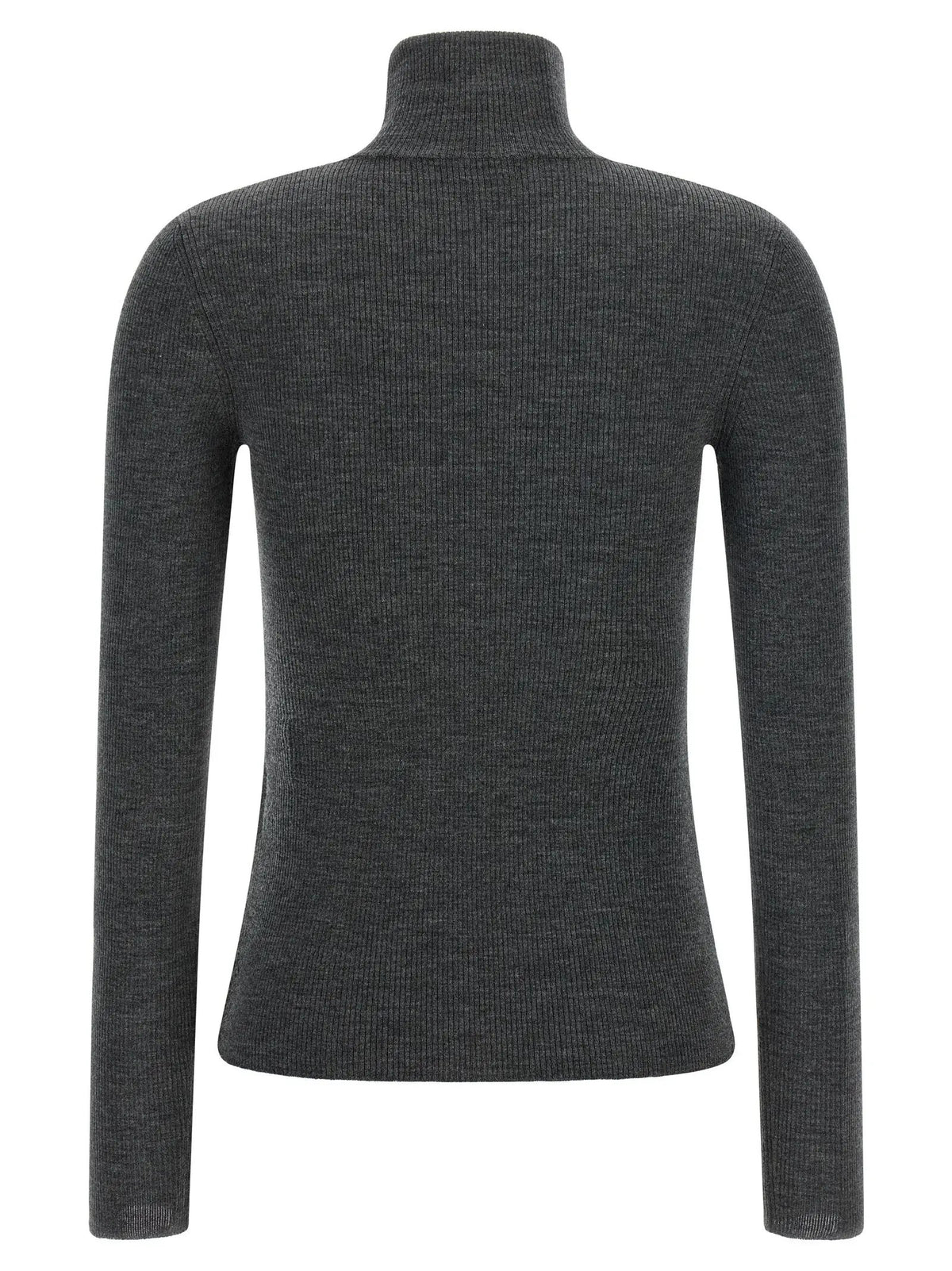 Max Mara Gray Virgin Wool Cardigan