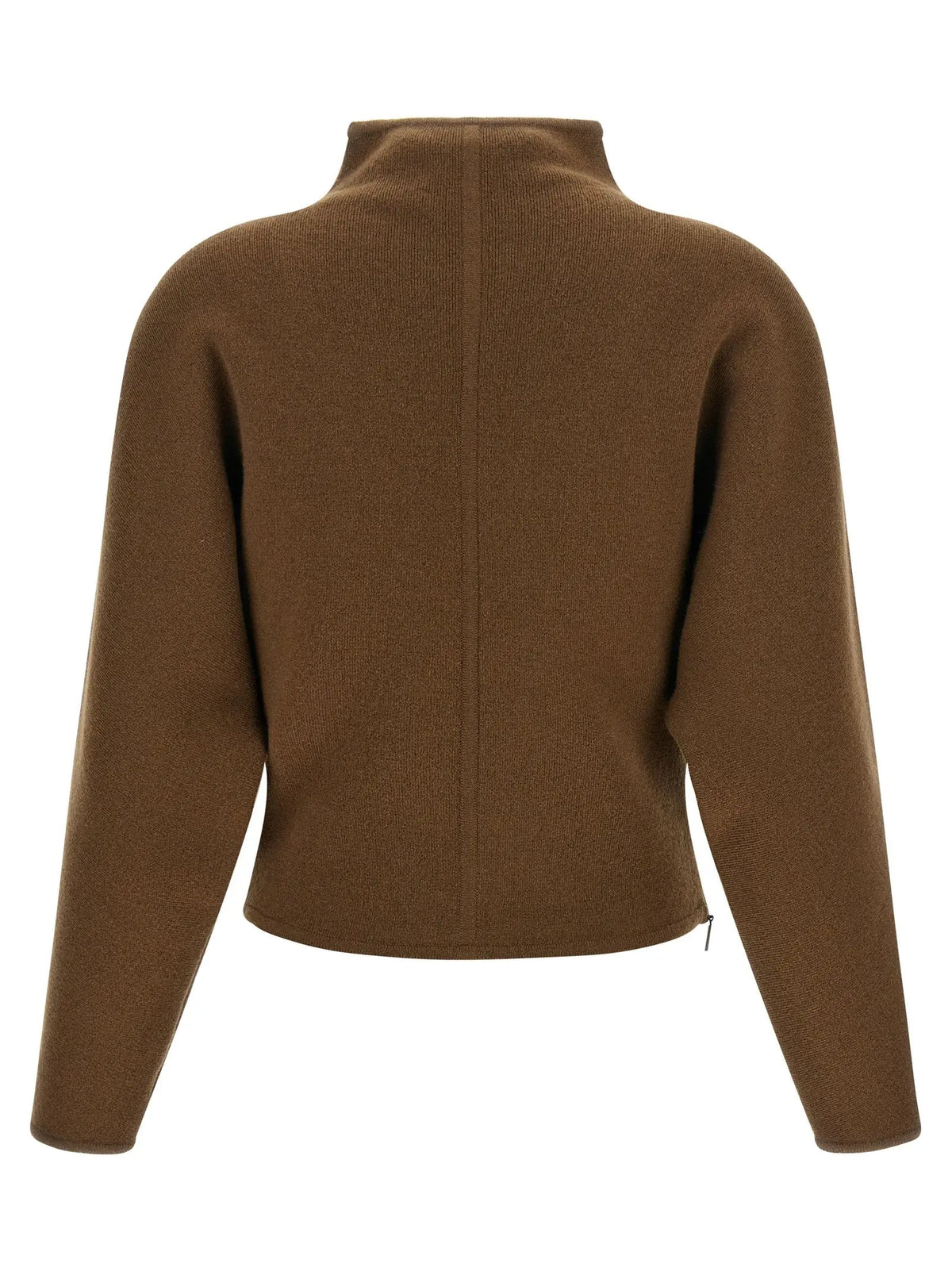 Max Mara Brown Virgin Wool Cardigan