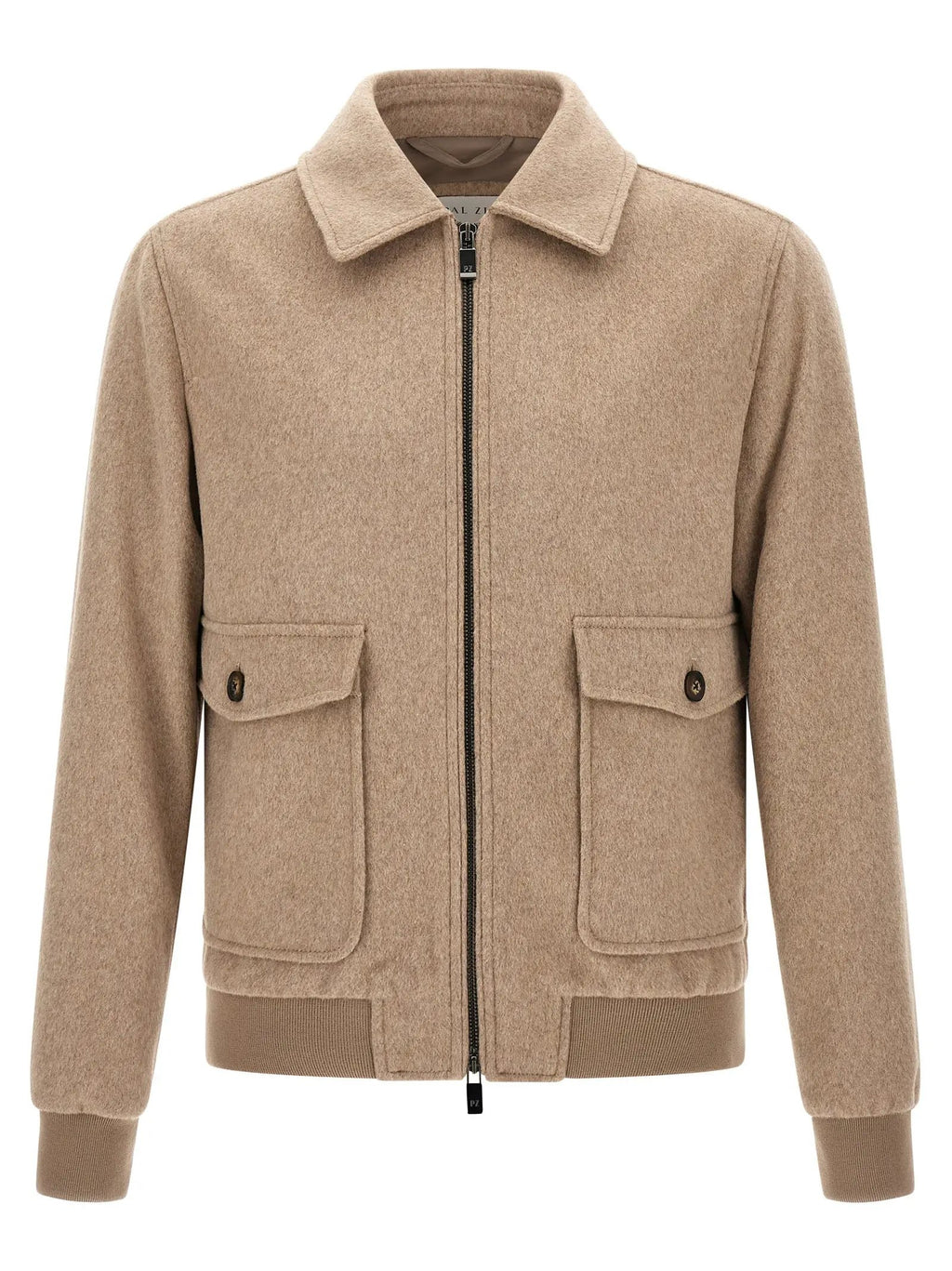 Manteau long en laine beige Pal Zileri