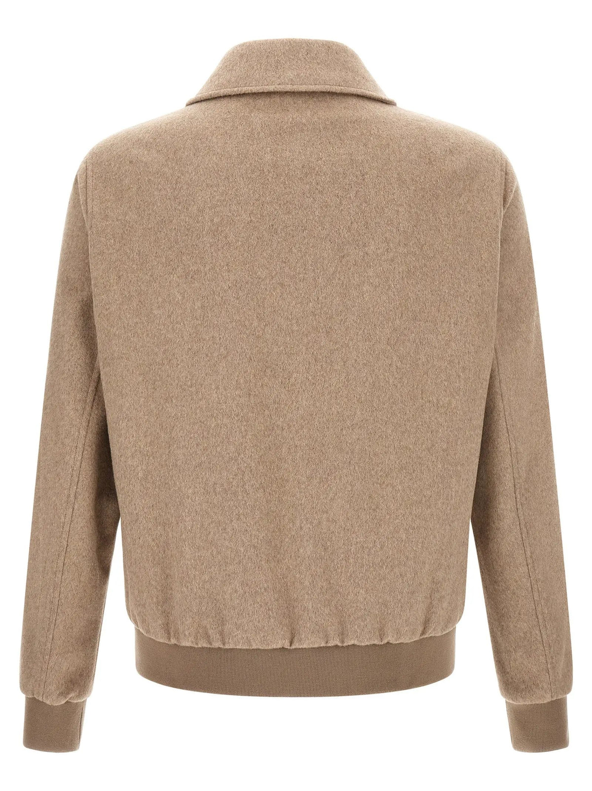 Manteau long en laine beige Pal Zileri