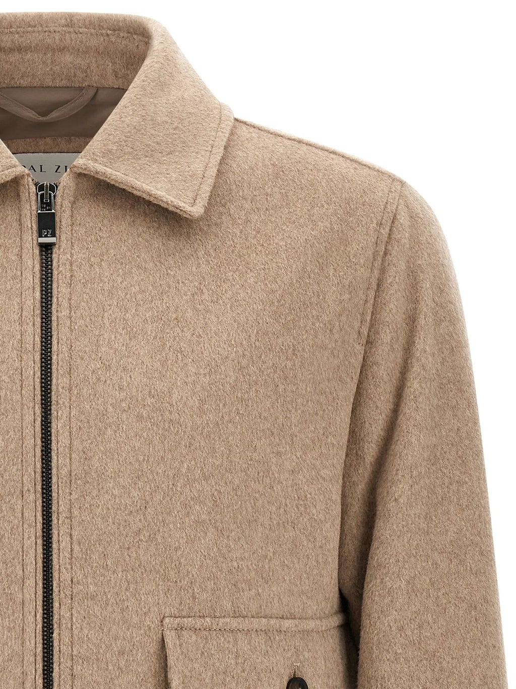 Manteau long en laine beige Pal Zileri