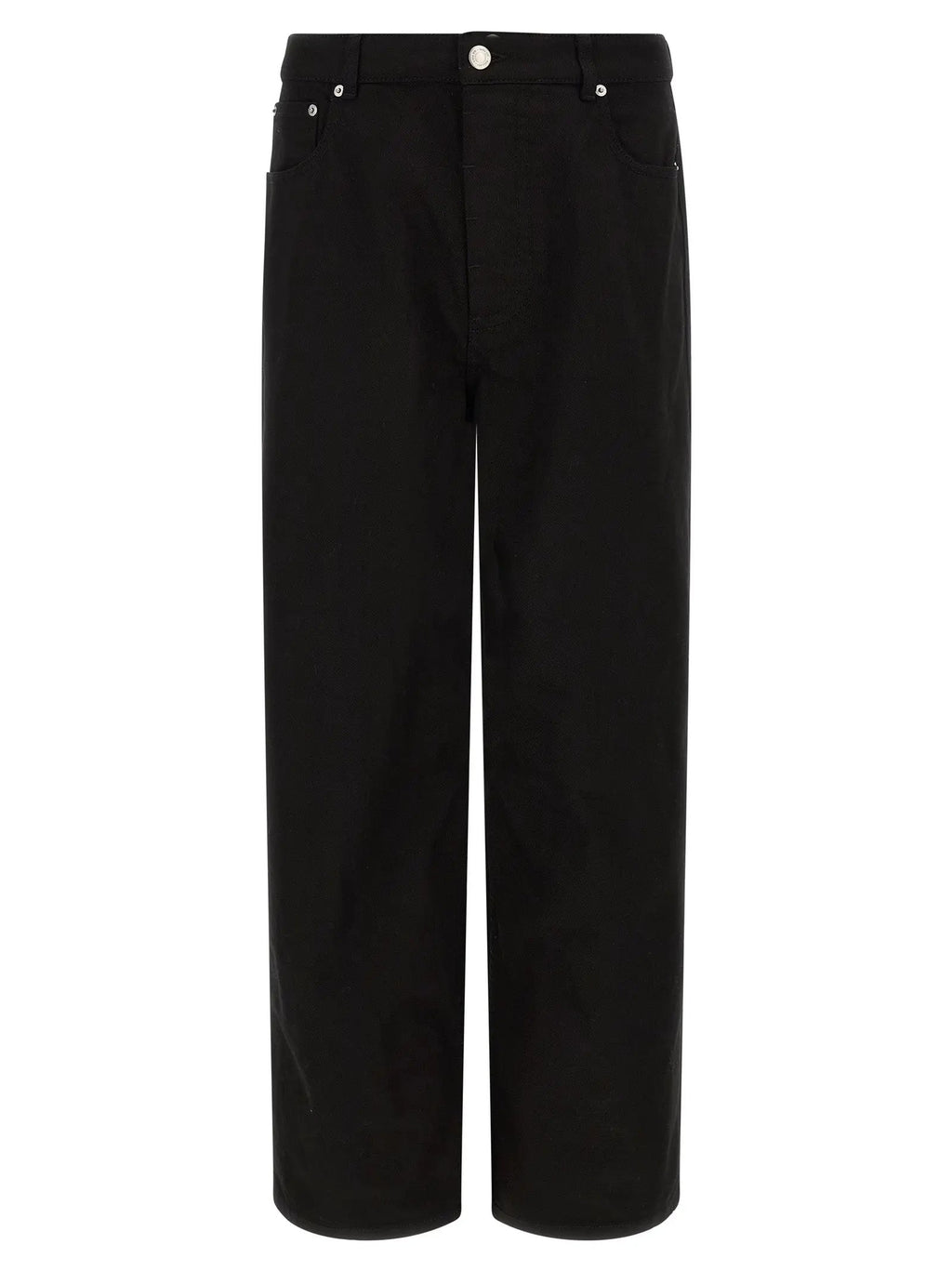Ami Paris Black Cotton Relaxed Fit Jeans