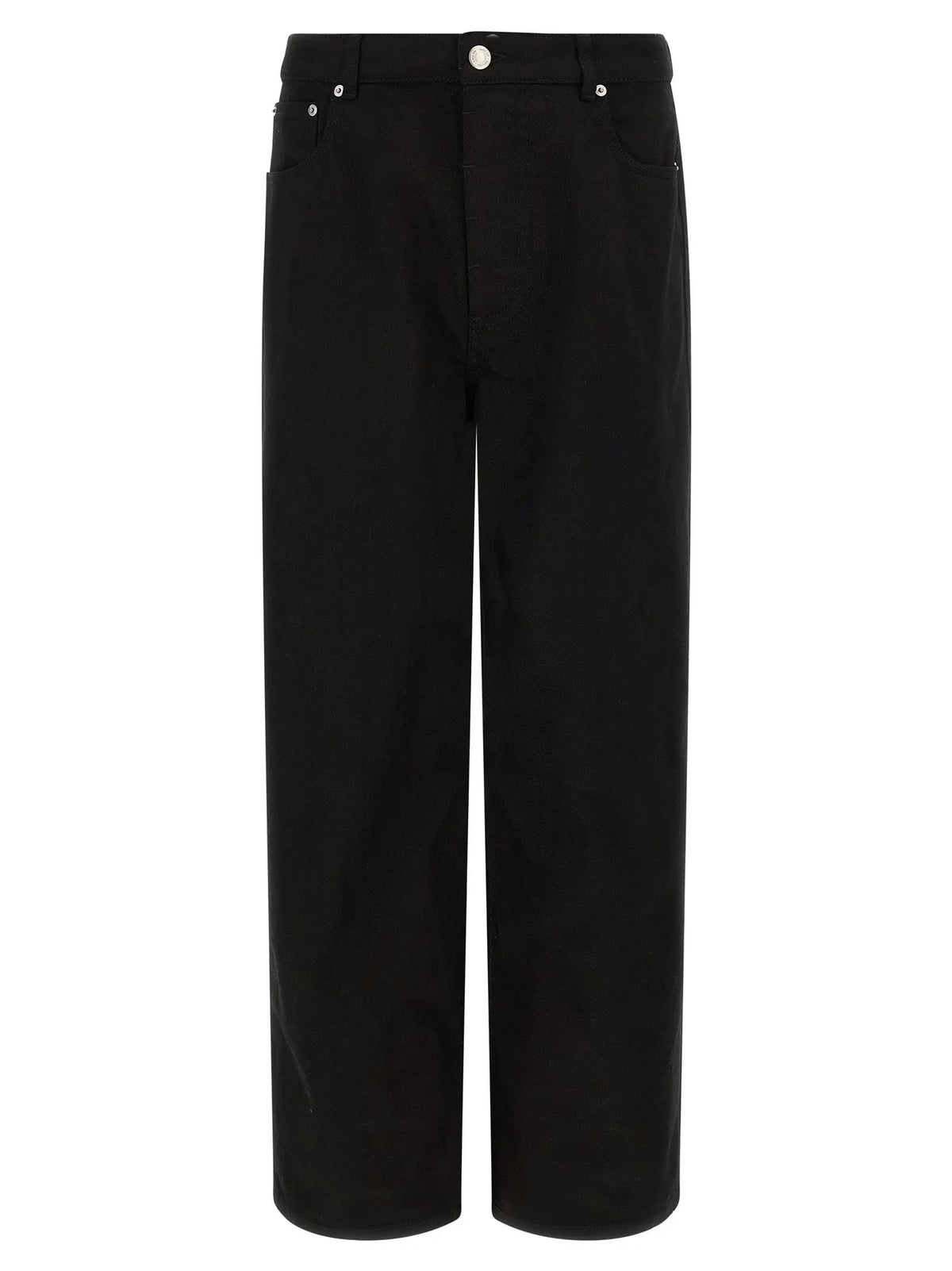 Ami Paris Black Cotton Relaxed Fit Jeans