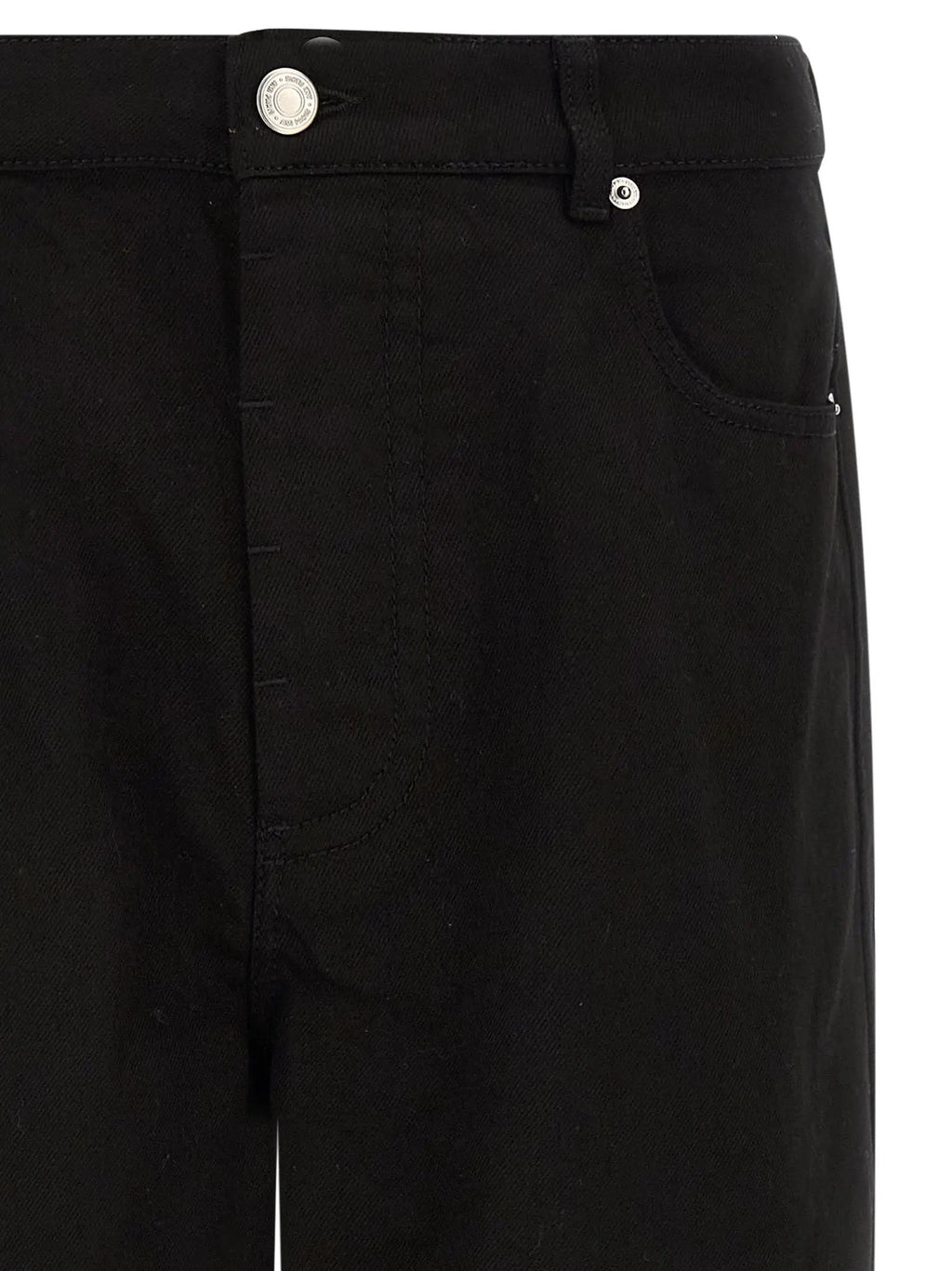 Ami Paris Black Cotton Relaxed Fit Jeans