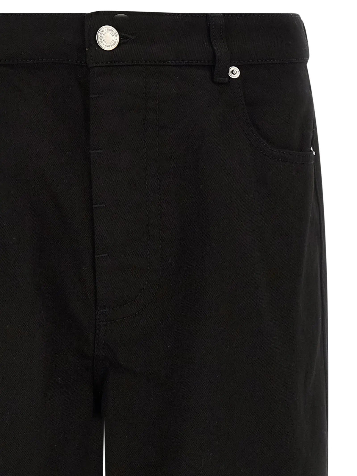 Ami Paris Black Cotton Relaxed Fit Jeans