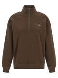 Maison Kitsuné Brown Organic Cotton Sweatshirt